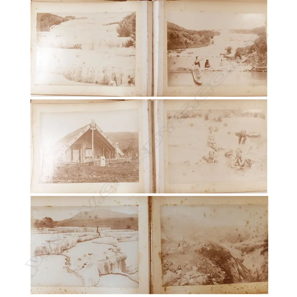 A 19thC album of forty-eight mainly Burton Brothers black and white photographs, Image 1++